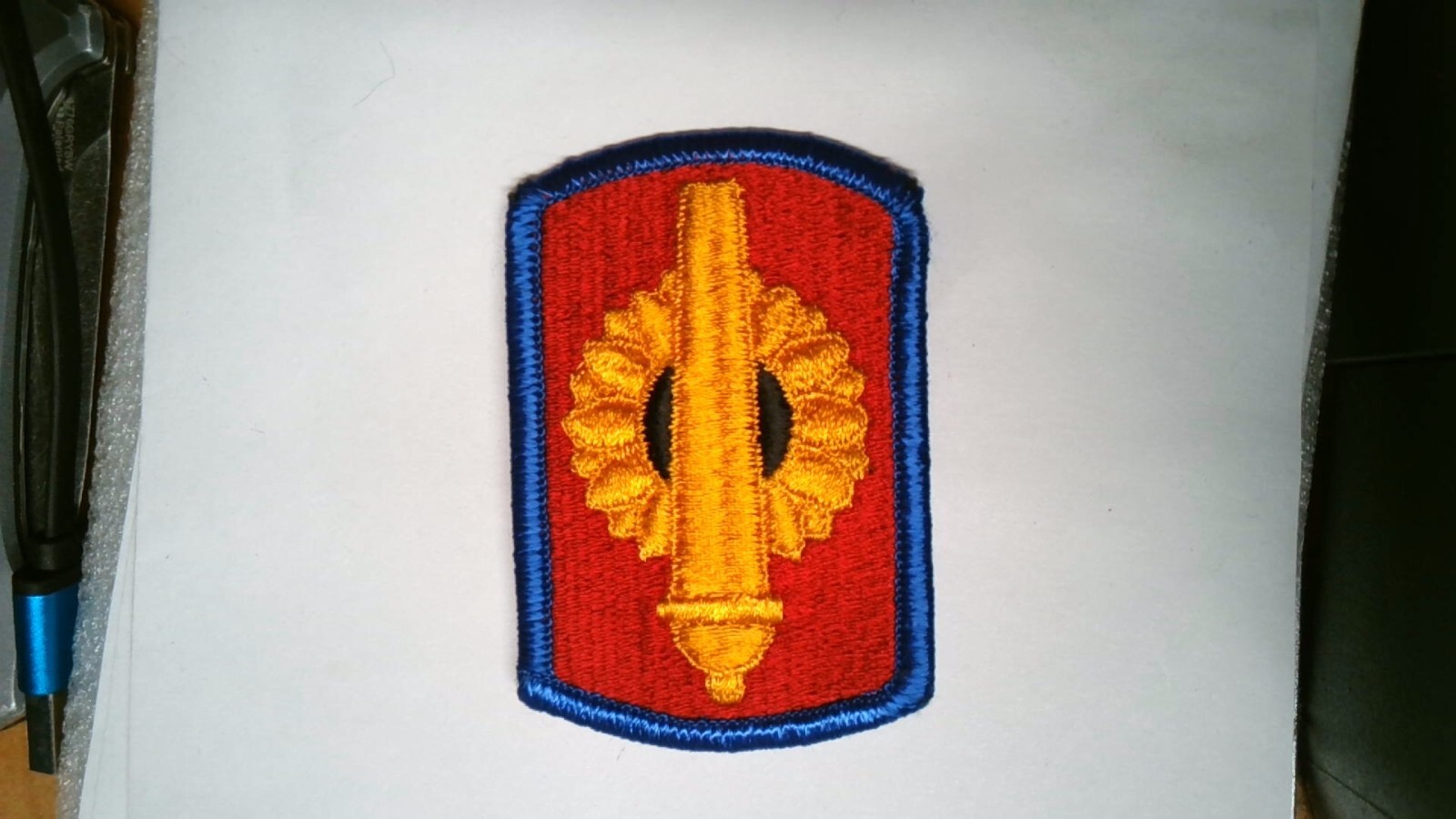 MILITARY PATCH SEW ON COLORED US ARMY 130TH FIELD ARTILLERY BRIGADE