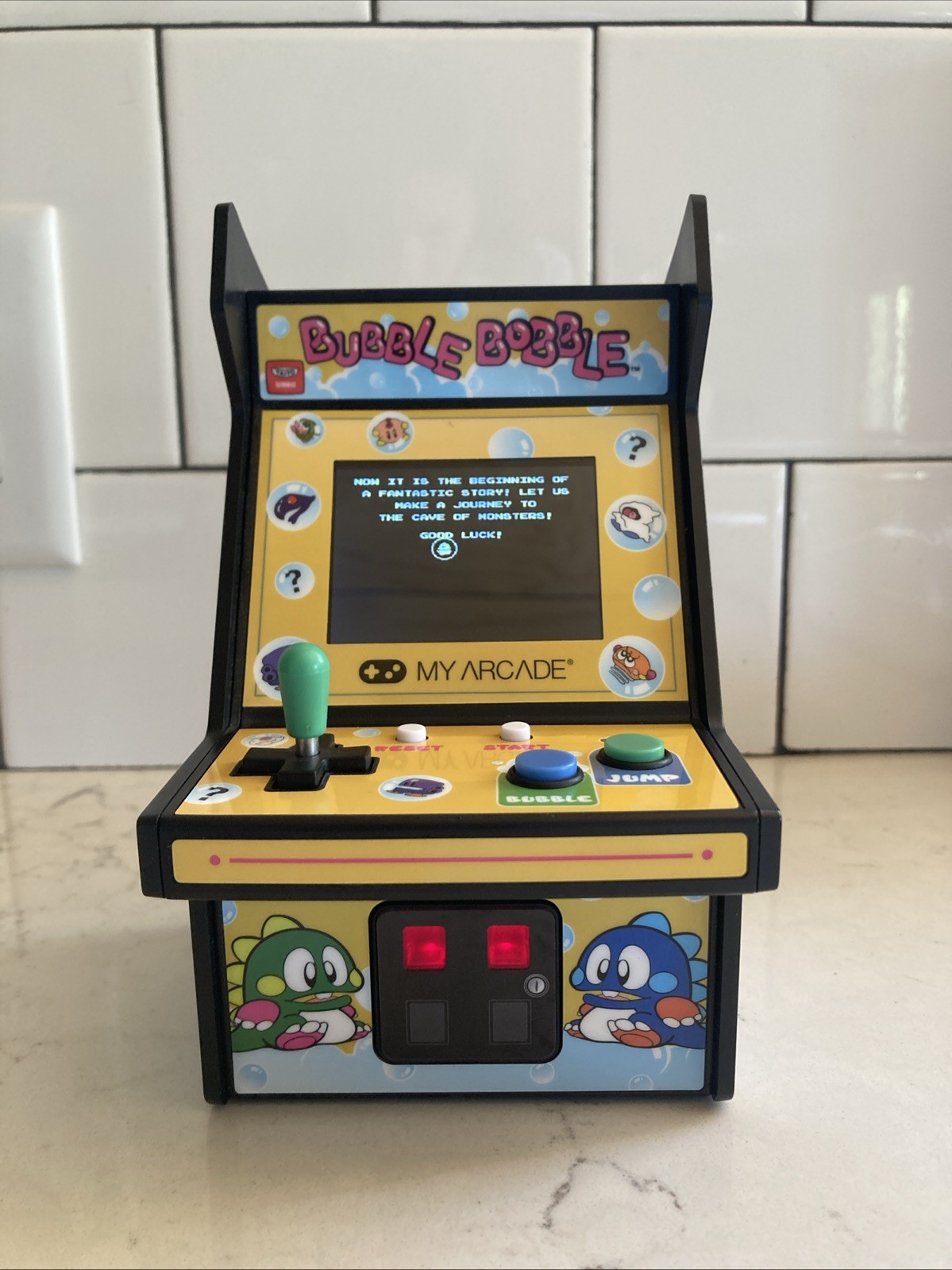 WB My Arcade DGUNL-3241 Bubble Bobble Micro Player Retro Arcade Machine - 6.75"