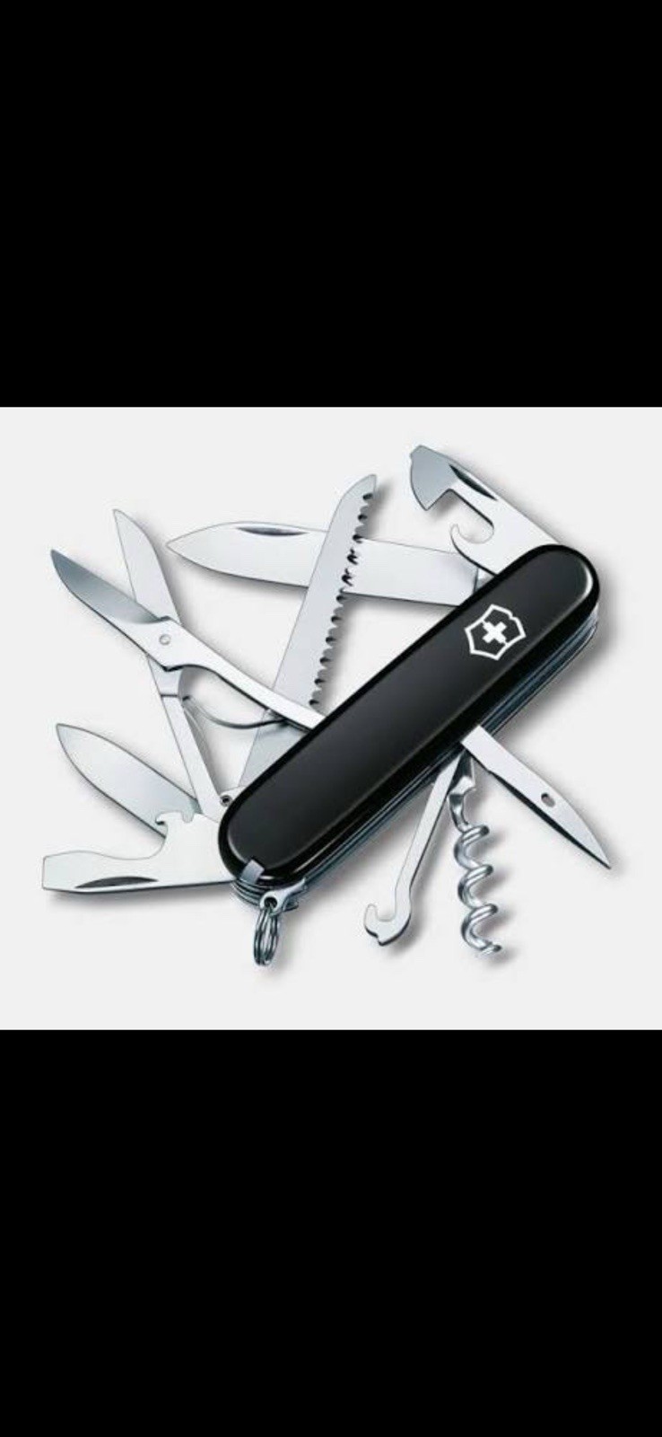 Victorinox Huntsman Swiss Army Knife Multi-Tool 15 Tools Black