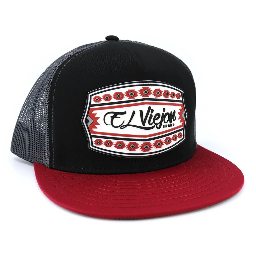 El Viejon Comanche Maroon Black Charcoal - Hats Cap - Comanche 3