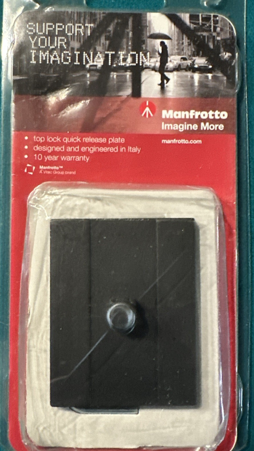Manfrotto MSQ6PL Quick Release Plate for Q6 Top Lock System