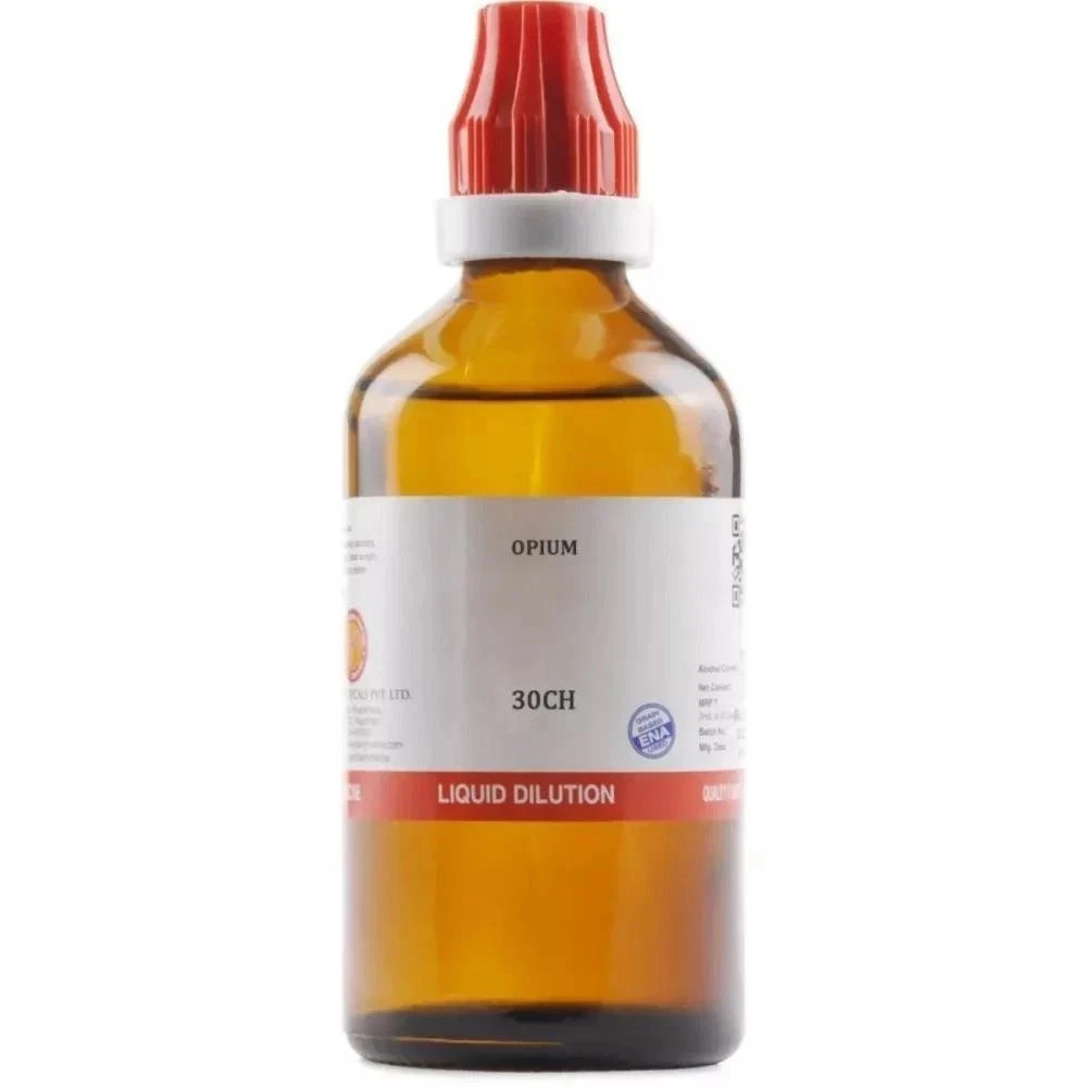 Bjain Homeopathy Opium Dilution | Select Potency 30CH / 200CH / 1000CH | 100ml