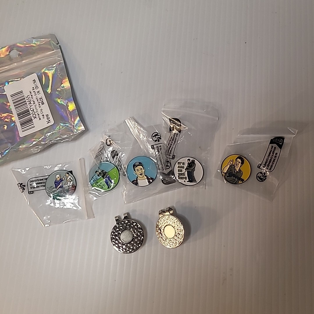"Its All In The Hips" Magnetic Hat Clip Golf Ball Markers