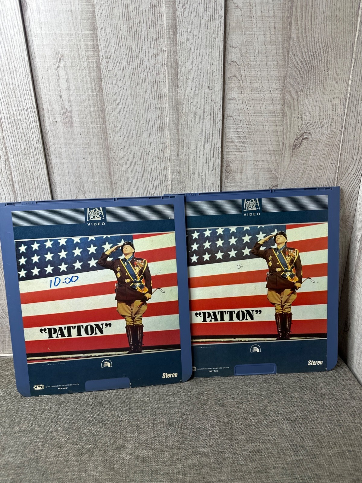 Patton 1980 20th Century Fox Video LaserDisc CED 2 Disc Set