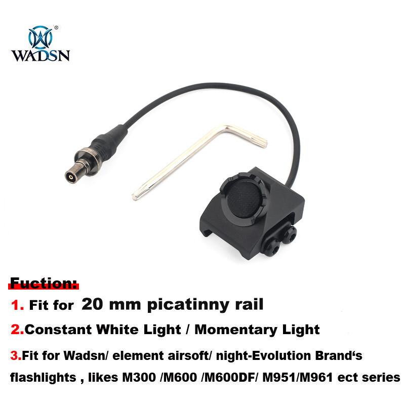 WADSN Tactical ModButton Switch Control For DBAL-A2 PEQ15 Laser M300 M600 Lights