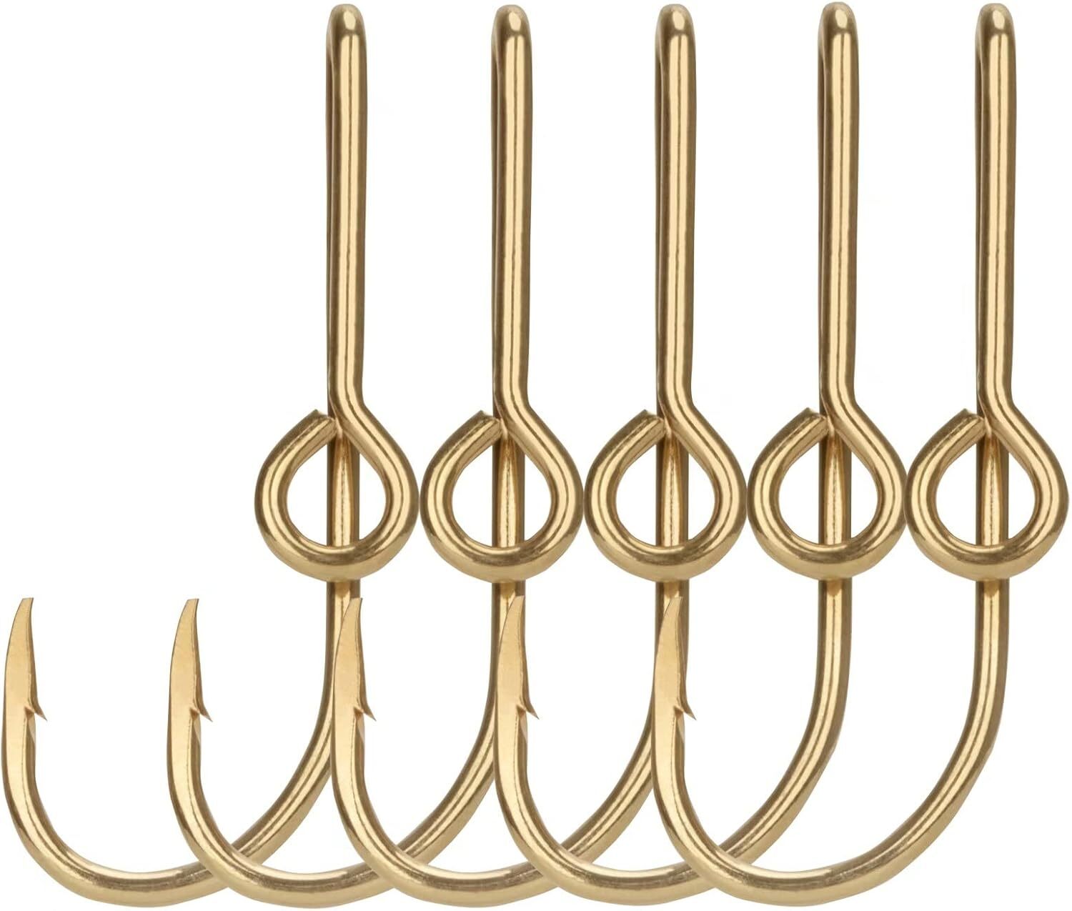 THKFISH Fishing Hooks Hat Pins for Hook Clip Gold A-GLOD-5PCS