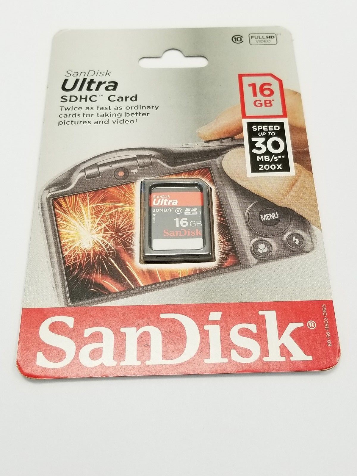 SanDisk 16GB Class 10 Ultra SDHC Card