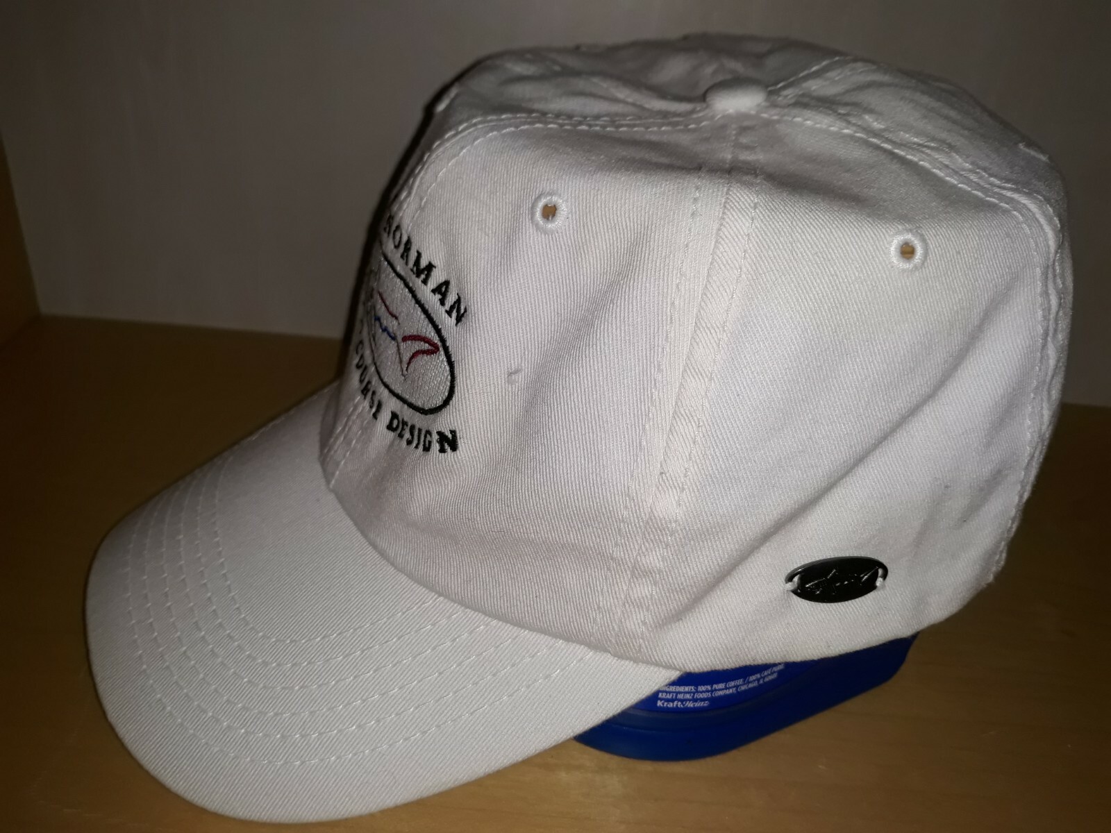 Greg Norman Golf Course Design Shark Logo Golfer Baseball Cap Buckle Adjustable