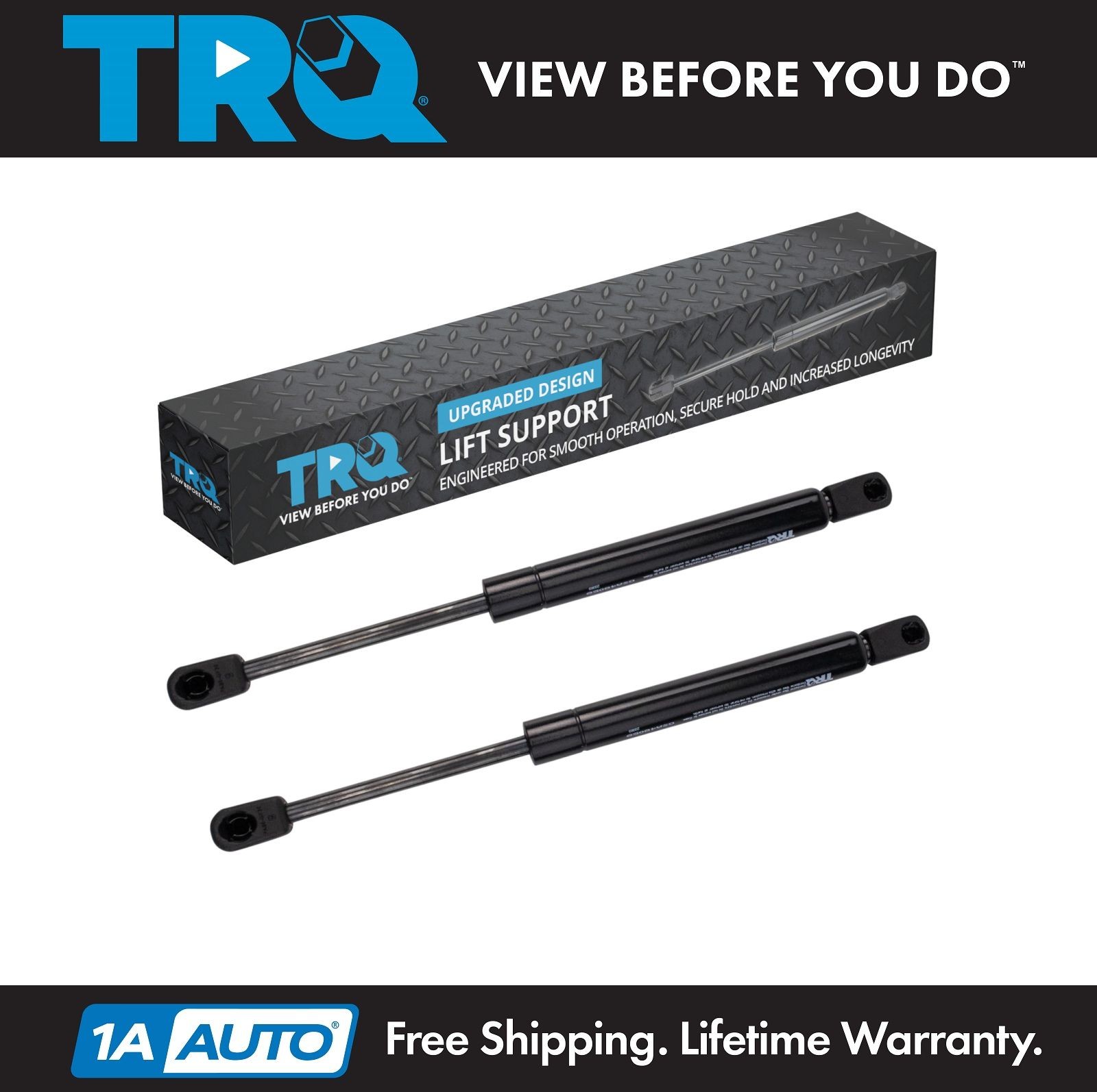 TRQ Hood Lift Support Set For 2021-2023 Jeep Grand Cherokee Grand Cherokee L