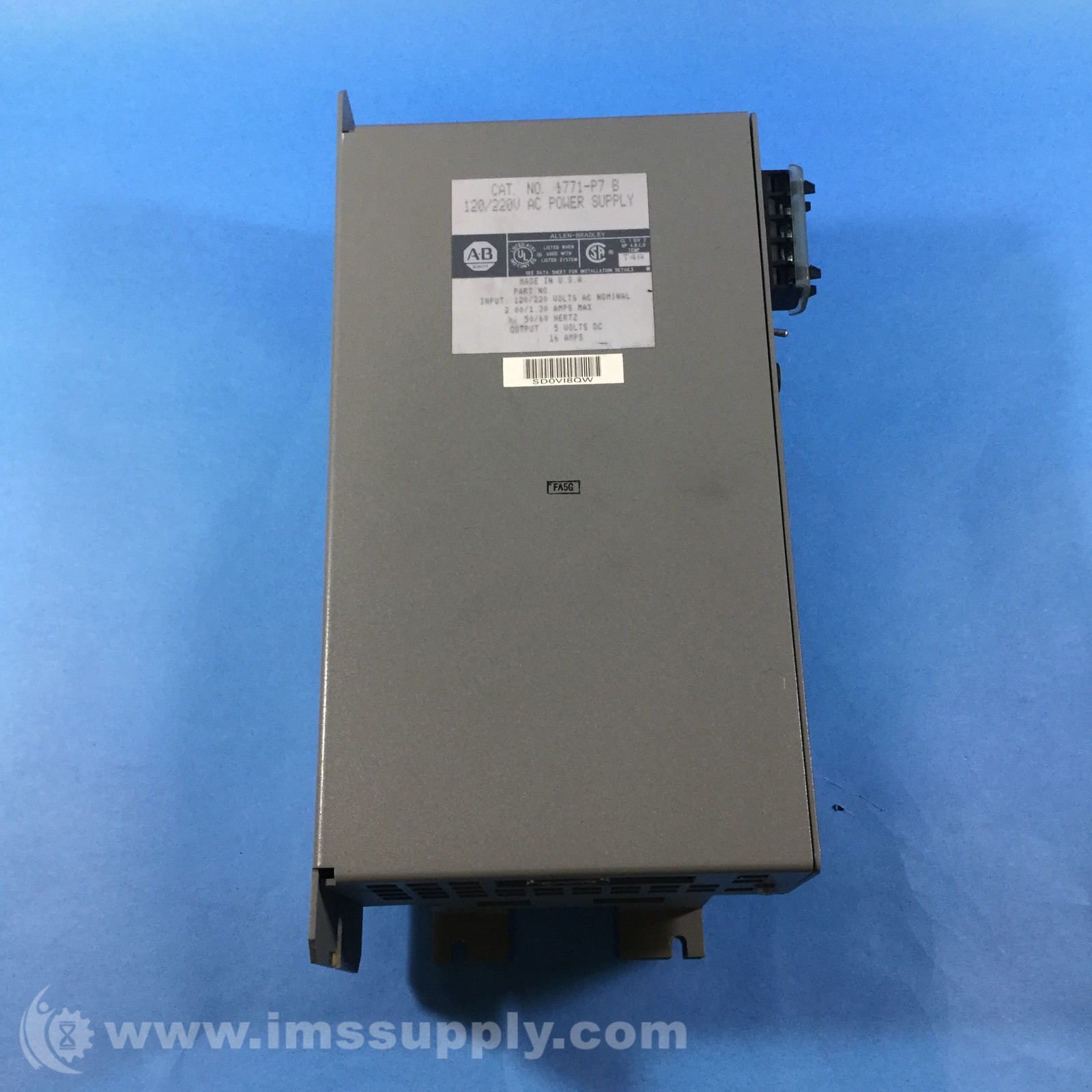 Allen Bradley 1771-P7 Power Supply Module USIP