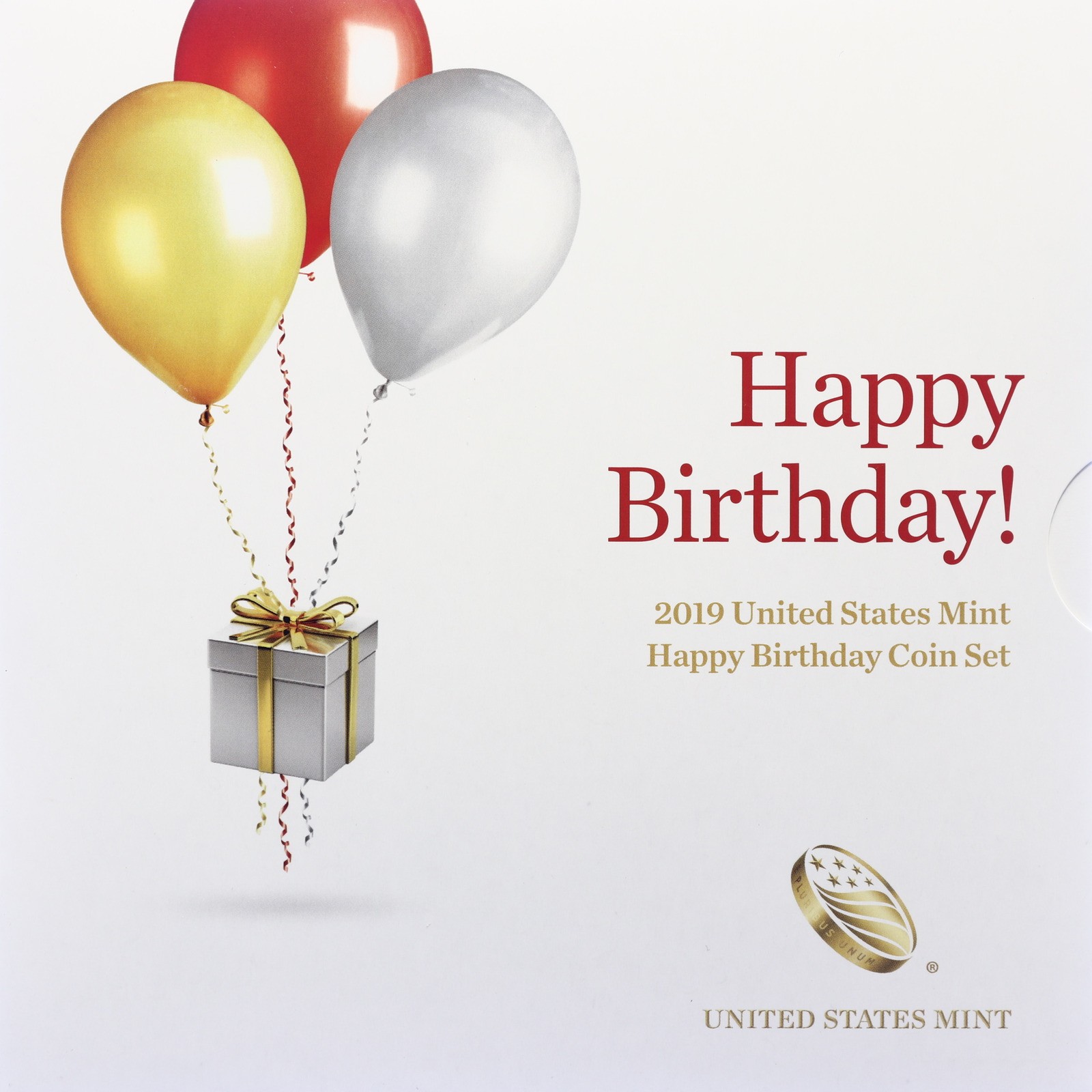 2019 Happy Birthday Coin Set Proof 5 US Coins CN-Clad OGP US Mint
