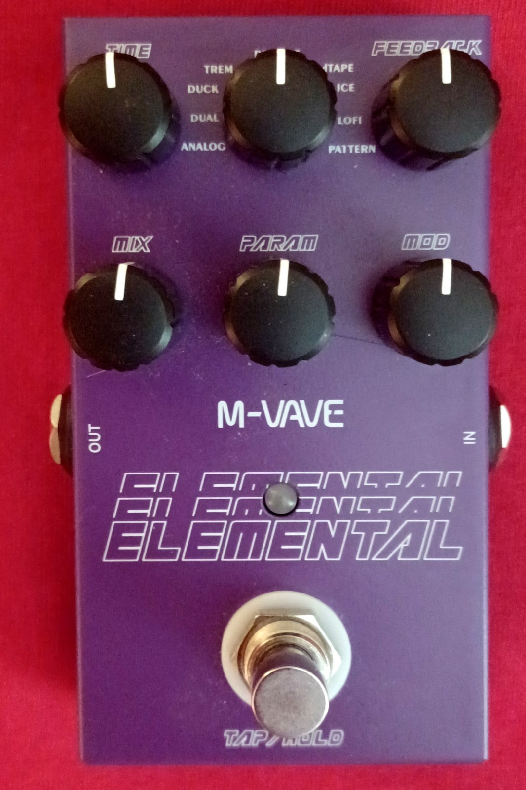 M-Vave Elemental Tap-Echo/ Delay Electric Guitar Pedal