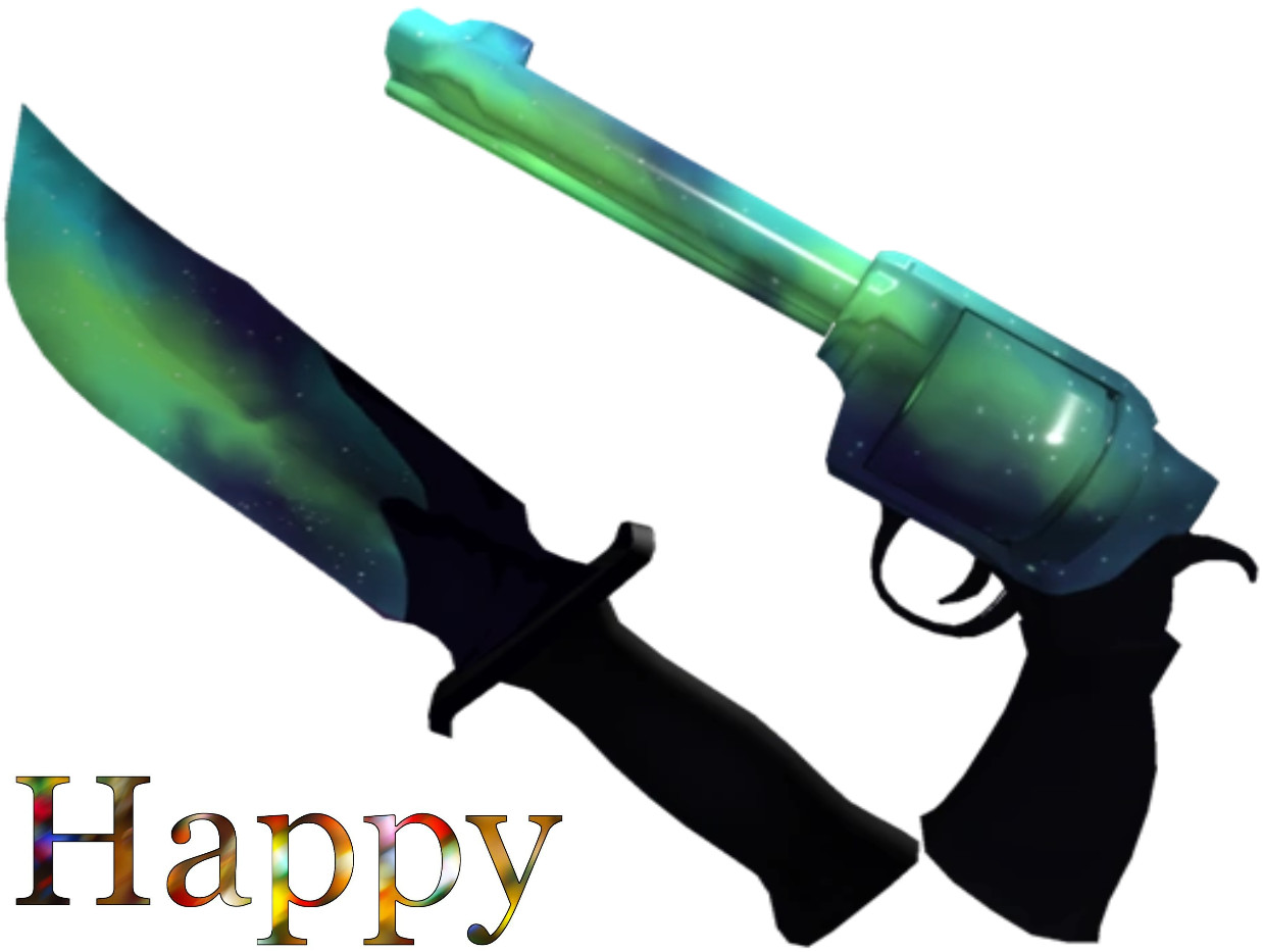 AURORA 2019 RARE KNIFE & GUN💙✨MM2 ROBLX COLLECTIBLES💙✨FAST DELIVERY