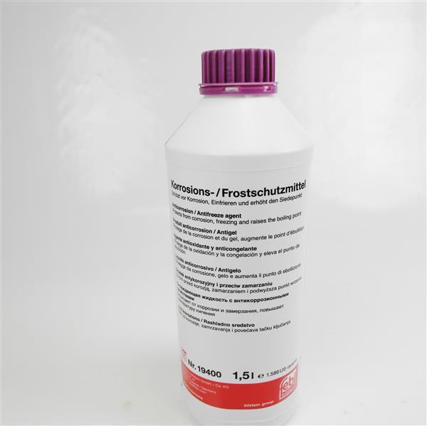 Radiator antifreeze frost protection G12 plus red purple 1.5 L 19400 VW Audi Mercedes Benz