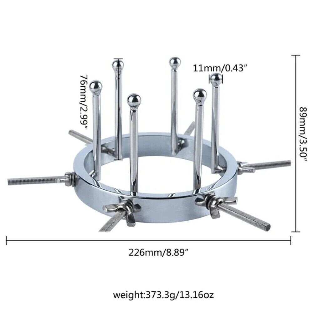 BDSM Chastity Adjustable Speculum Stainless Steel Dilator Expander Spreader Ring