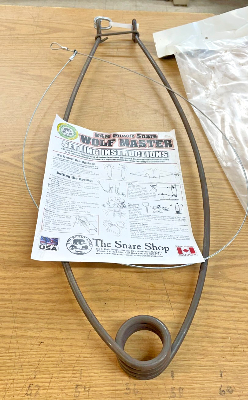 1 "Wolf Master" Power Ram Snare, made in USA by The Snare Shop, trapping, psnare