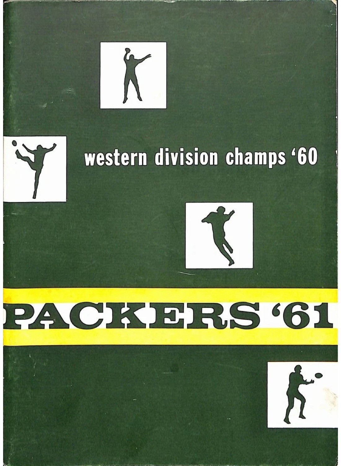 1961 Green Bay Packers Media Guide Roster - 58-page NFL Football Press Reprint