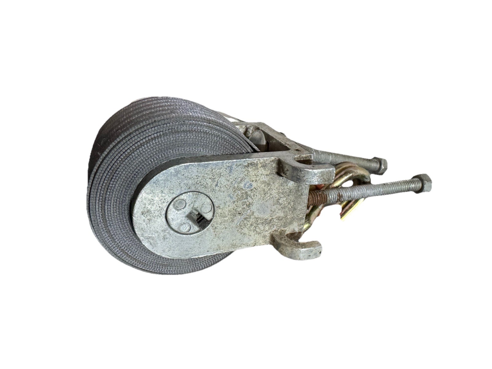Manual Boat Trailer Winch Strap Ratchet Assembly Galvanized Steel Hook