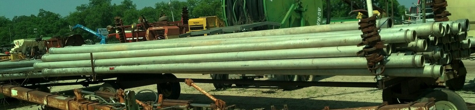 8” 8 Inch ring Lock aluminum irrigation pipe 30’ Long