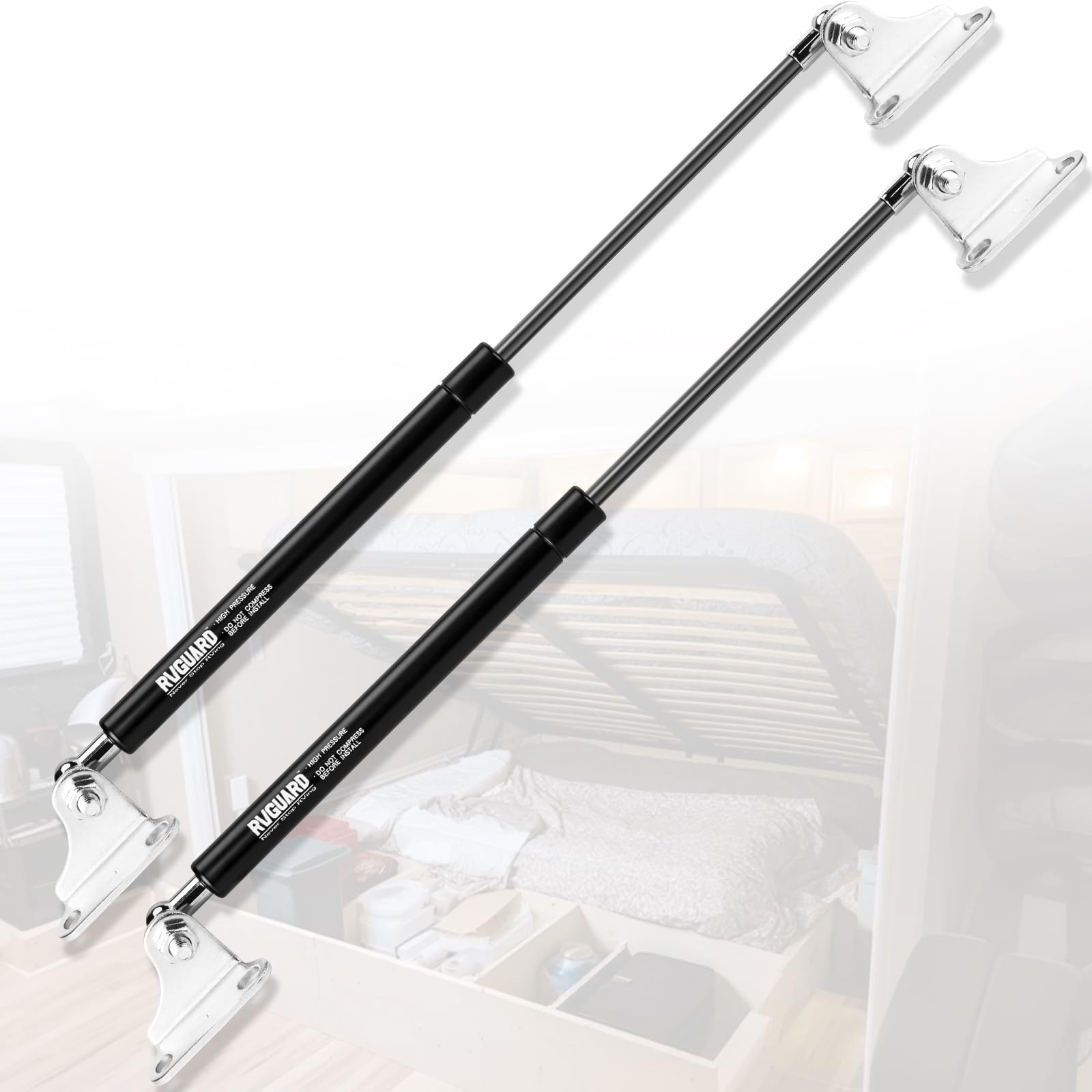20 Inch 80lbs Gas Struts Replacement For RV Camper Bed Floor Hatch Boat Canopy