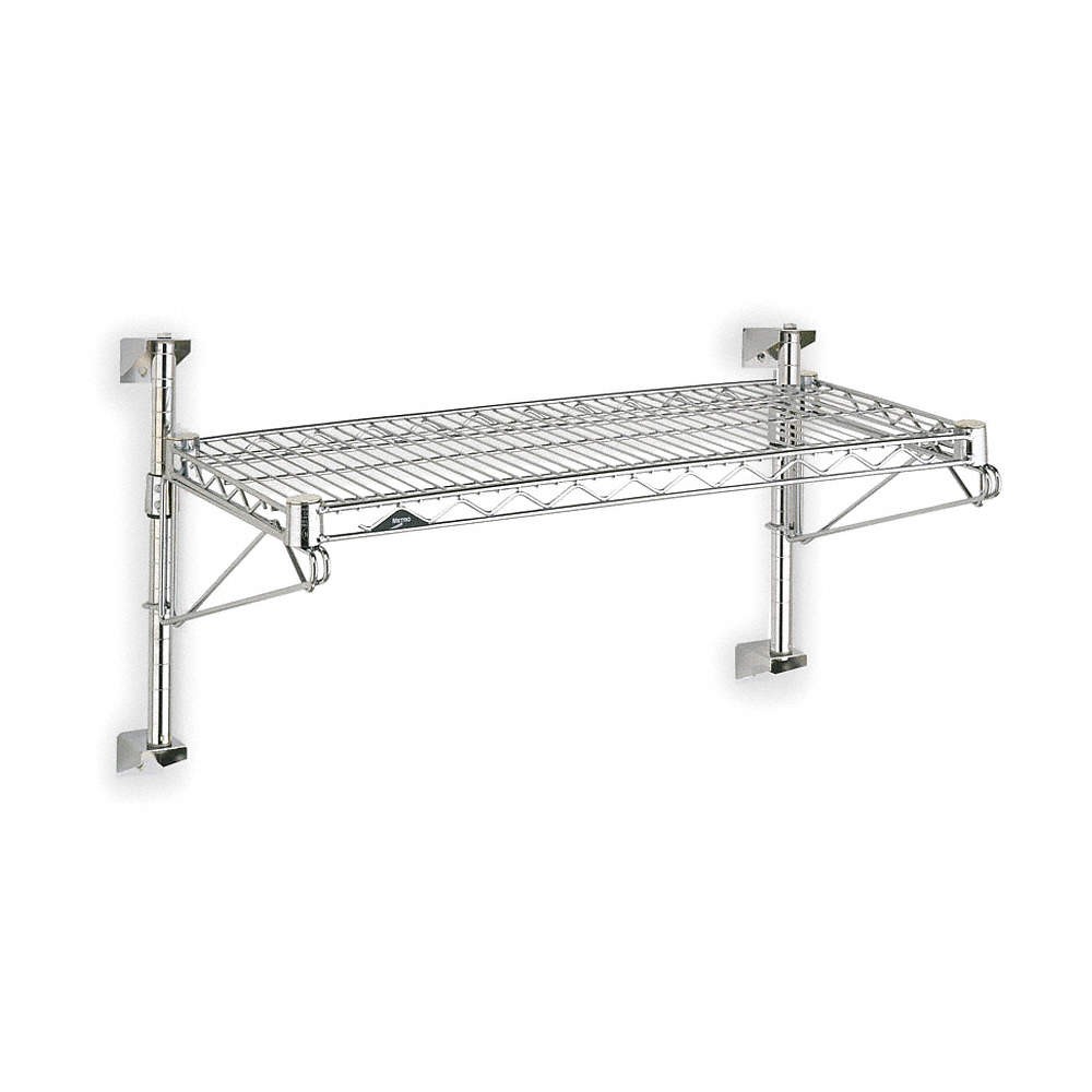 METRO SW51C-1-2448 Wire Wall Shelf,14x24x48in,ShlfCap 250lb 1BEX8