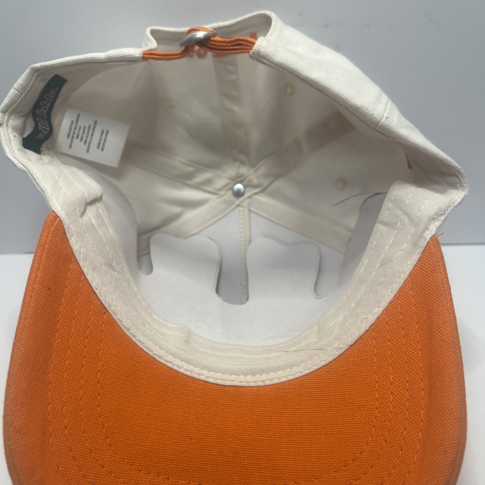 Tailgate Captain Embroidered Hat Adjustable One Size Orange & White NEW