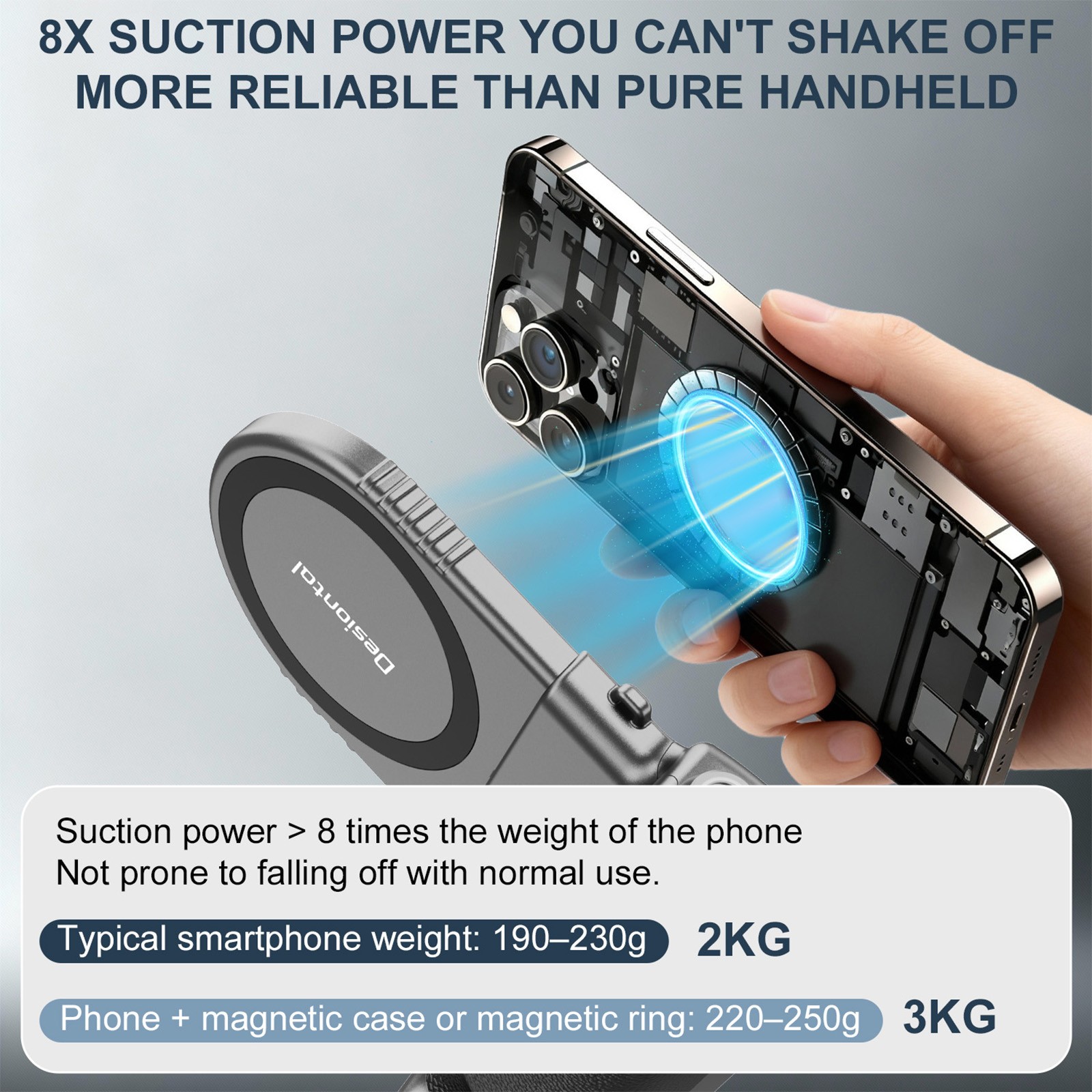 Camera Shutter Grip Magnetic Phone Handle Bluetooth Remote for iPhone 17 16 15
