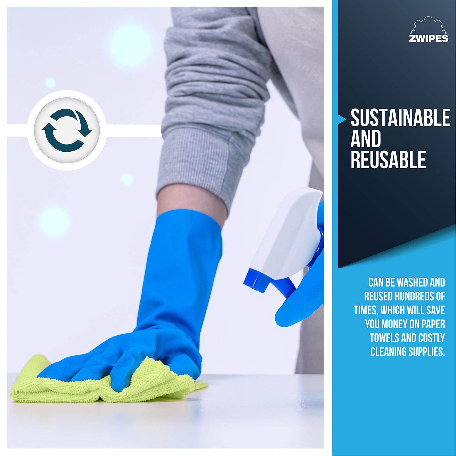 Zwipes Microfiber Cleaning Cloths, 48 Pack 48-pack, Assorted