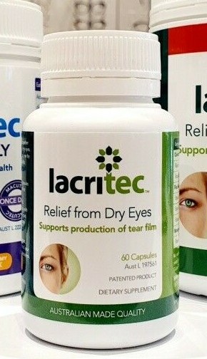 Lacritec 60 capsules Relief From Dry Eyes Supports Production of Tear Film