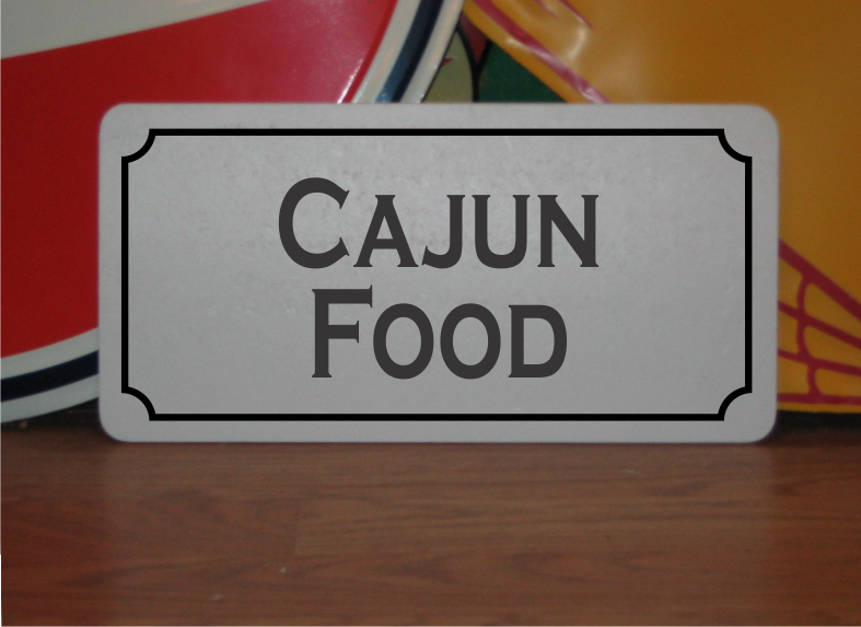Cajun Food Metal Sign