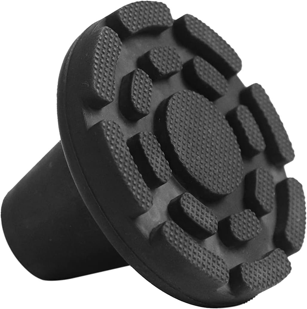 Wide Base 3/4 Inch Rubber Crutch Tips - Non-Slip & Cushioned for Maximum Support