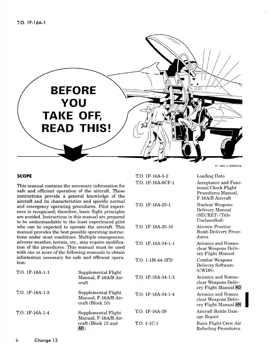 Flight-Manual F-16A/B (T.O. 1F-16A-1)