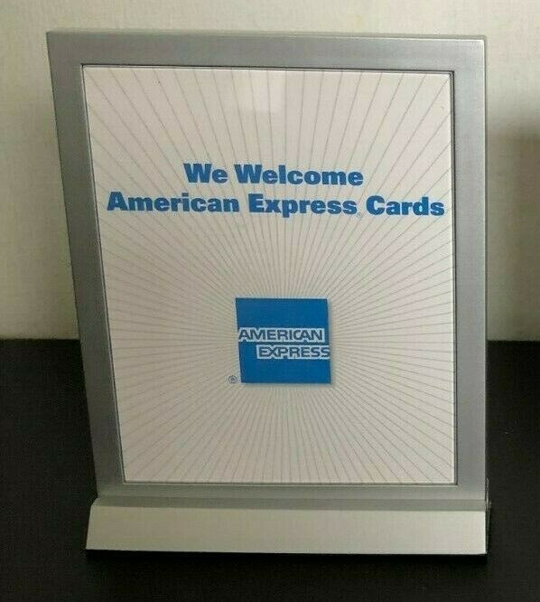10 American Express Display Stand Advertising Two Sided Credit Card NEW