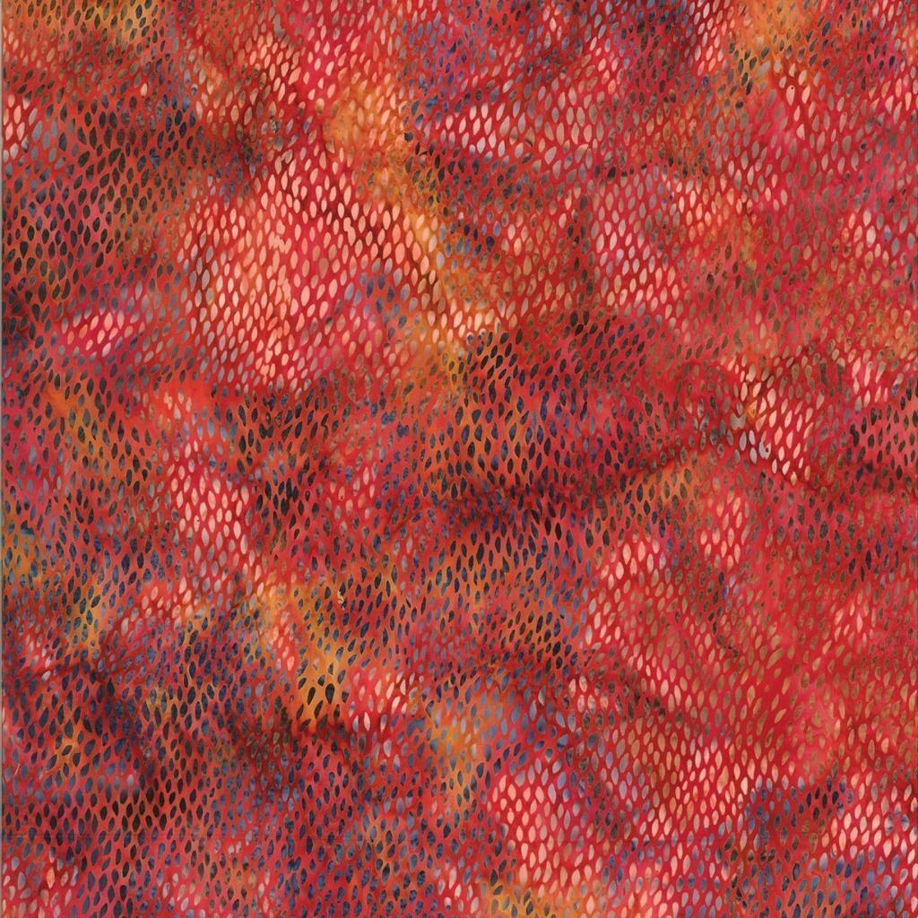 Hoffman Fabric ~ Salmon Scales ~  Bali Batik Alaska ~ ~ 1/2 yard ~ 100% Cotton