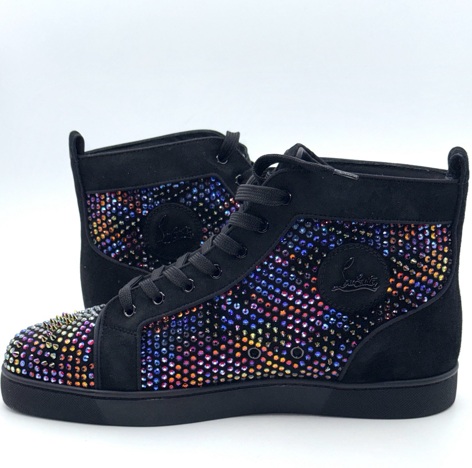 NEW Louboutin Louis Strass Limited 147/170 Loubiguana Stud Spike Sneakers 45 12