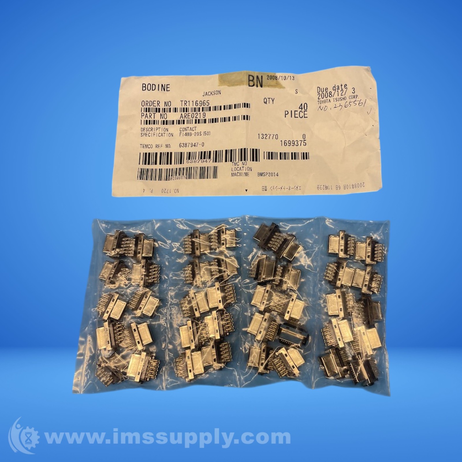 Hrs Co FI40B-20S(50) Pack of 40 20 Position Receptacle Connectors FNIP