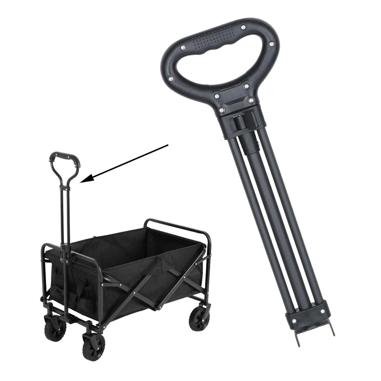 Camping Cart Pull Handle Replacement Part Hand Trolley Pull Handle for Garden