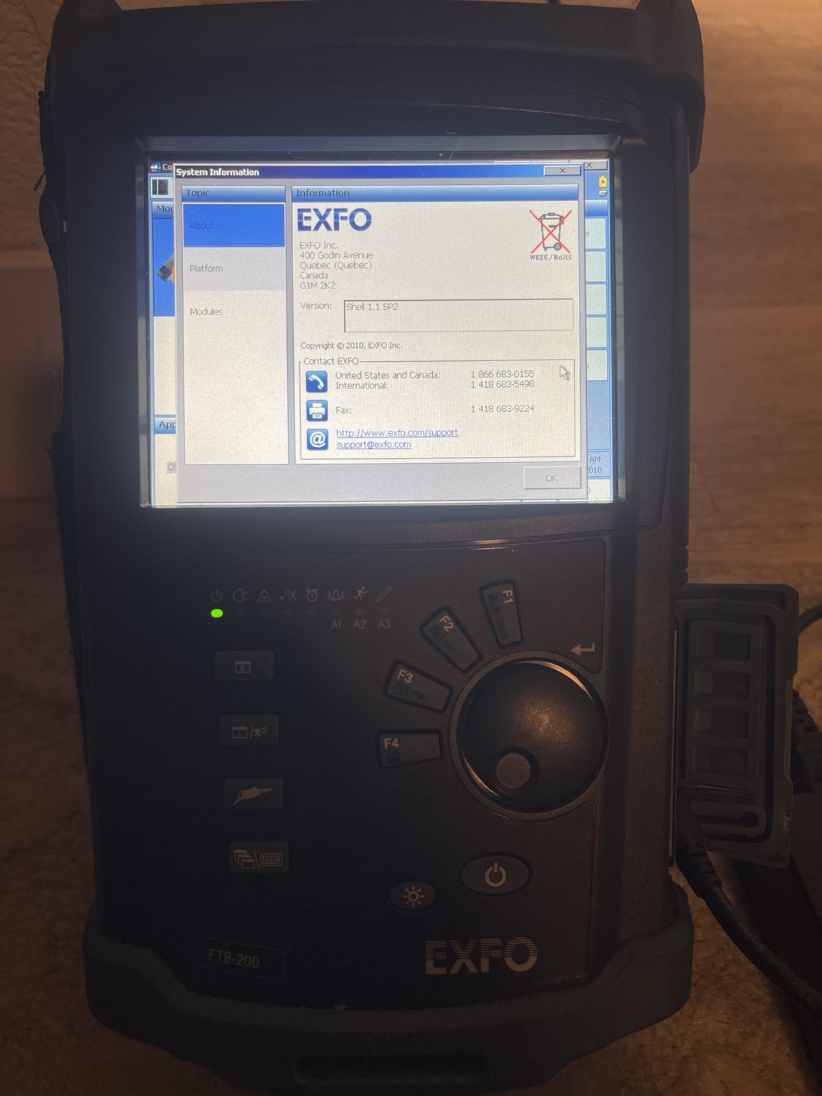 EXFO FTB-200 V2 w/ FTB-5240S OSA Optical Spectrum Analyzer Tested
