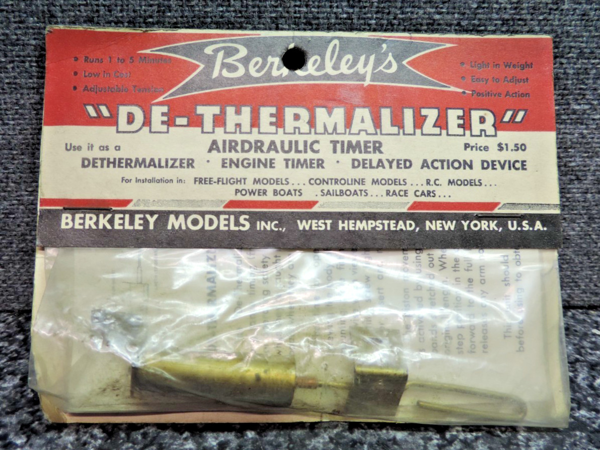 VTG Berkeley's De-Thermalizer Airdraulic Timer Mint in Package Gas Powered RC