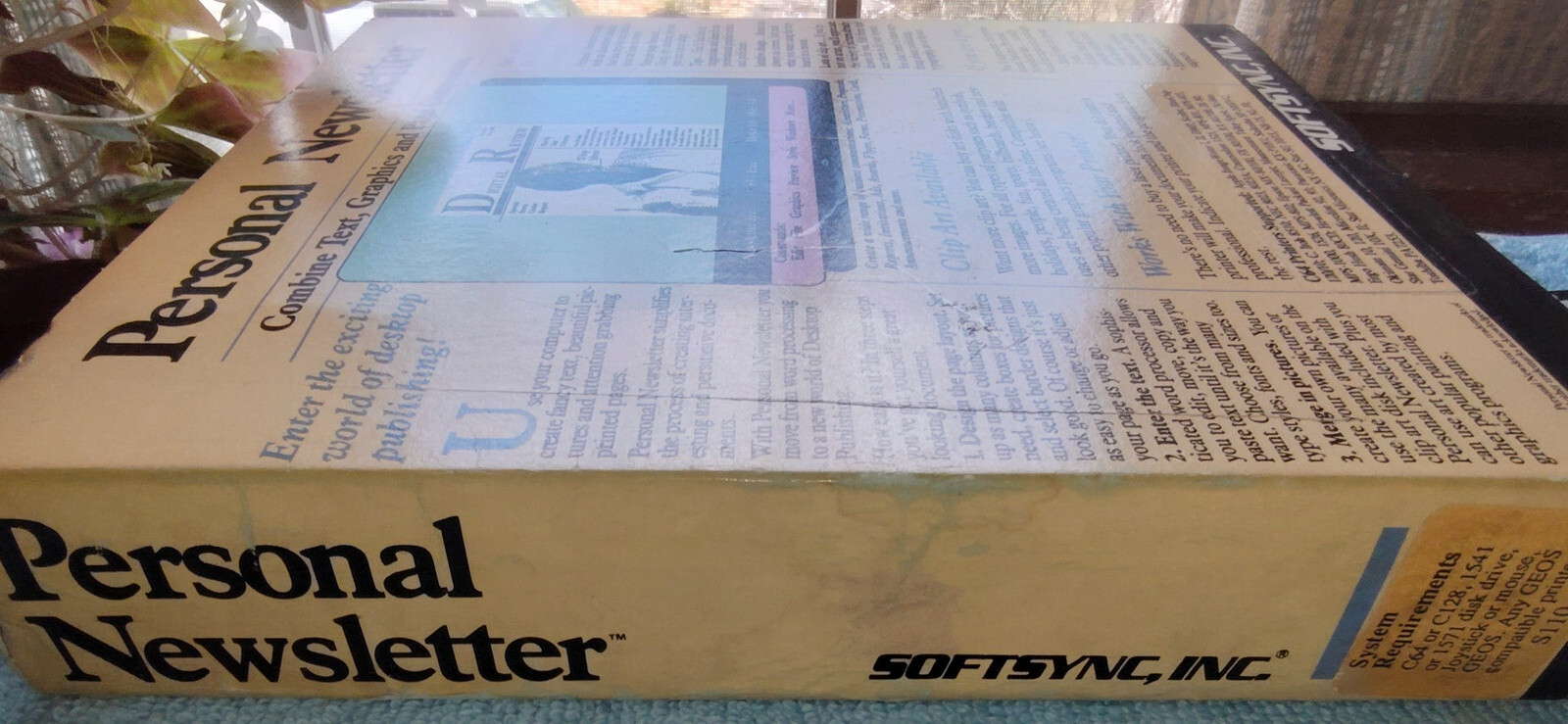 Softsync Personal Newsletter for Commodore 64 128 C64 5.25" Diskettes, Box 1987