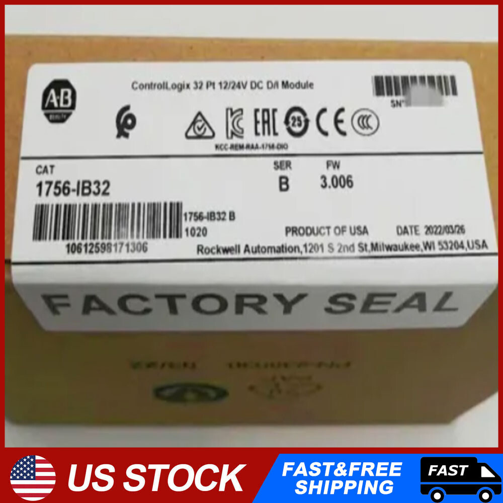 New Sealed AB 1756-IB32 AB SER B CONTROLOGIX 32 PT DC INPUT MODULE US