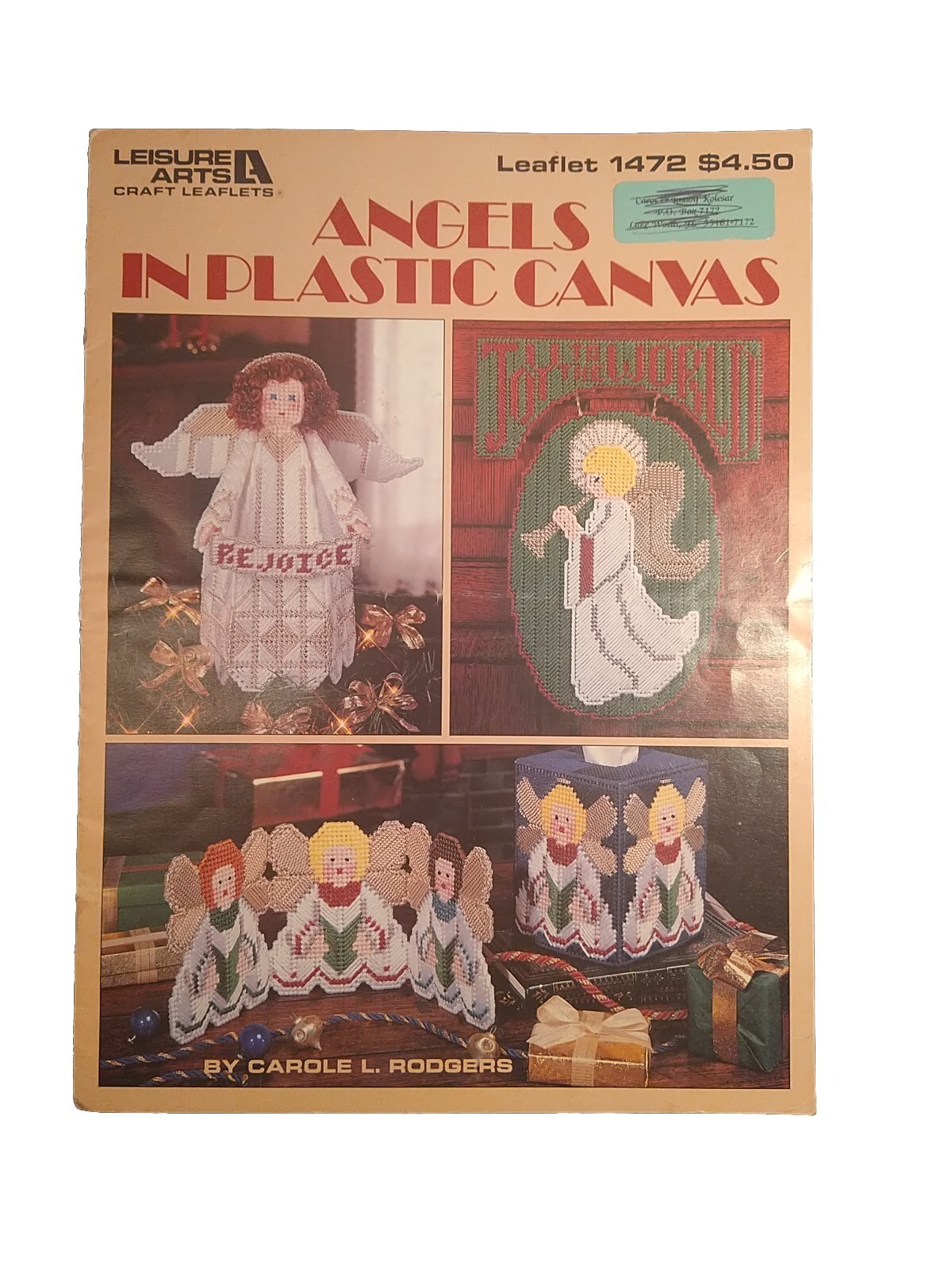 Leisure Arts Angels In Plastic Canvas #1472 © 1993