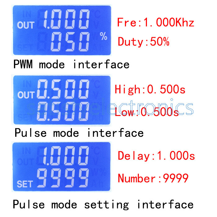 PWM DC 3.3~30V Motor Speed Controller regulator Adjustable Pulse Frequency Duty