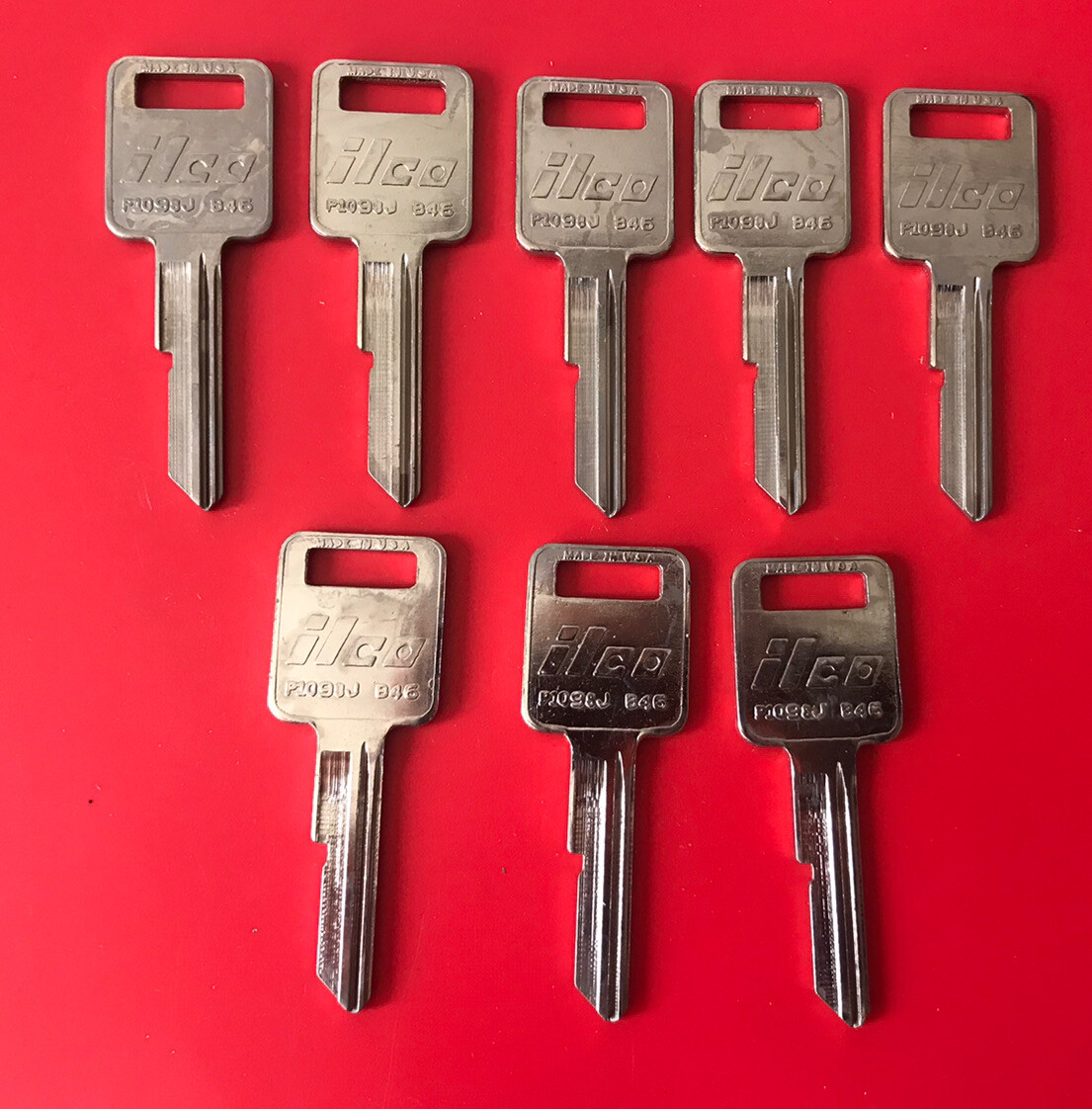 ILCO  B46 "J"     Key blanks   Set of 8   Locksmith                      bin[R3]
