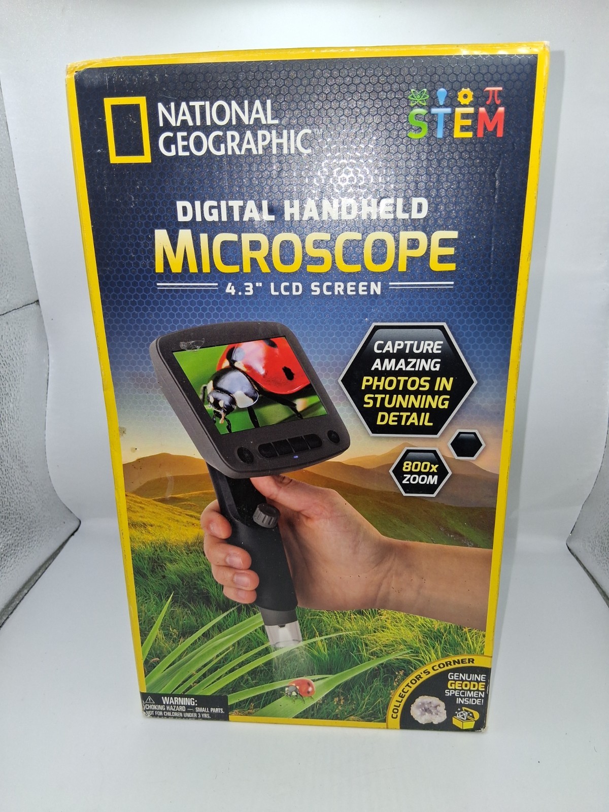 National Geographic Digital Microscope for Kids Handheld Microscope With 4.3 Scr