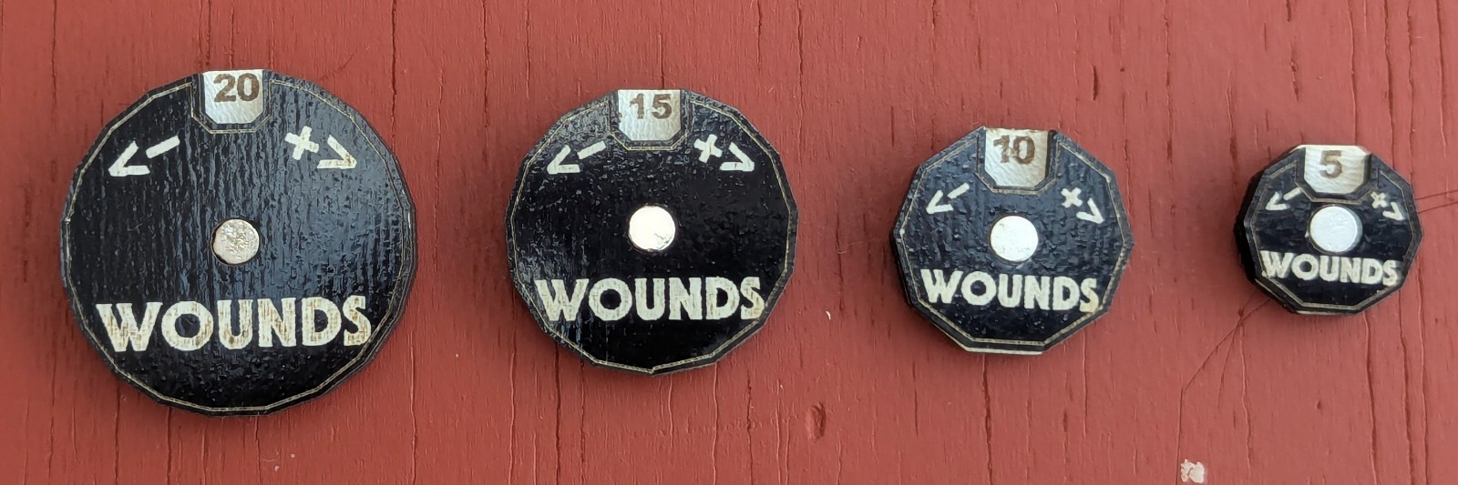 Kill Team Battle Tracker & Wound Counters Warhammer 40k Tabletop Set Colours