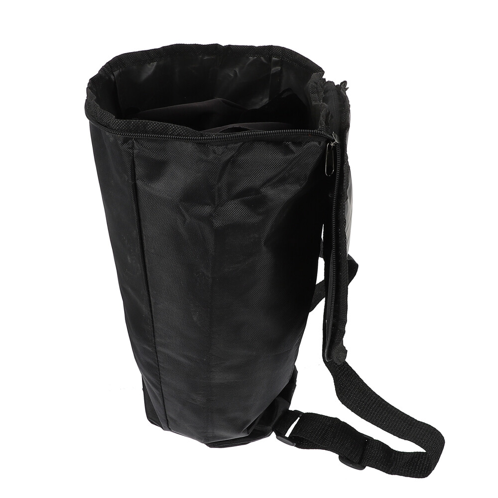 Waterproof Djembe Storage Bag Carrying Case Oxford Cloth Backpack Bag Black