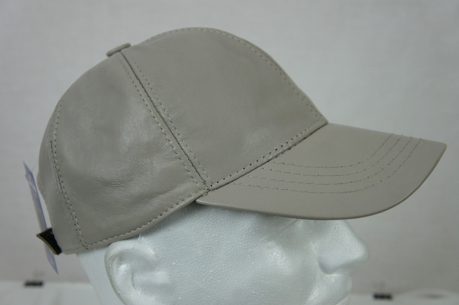 Adjustable 100% GENUINE REAL Lambskin Leather Baseball Cap Hat Sport Visor NWT
