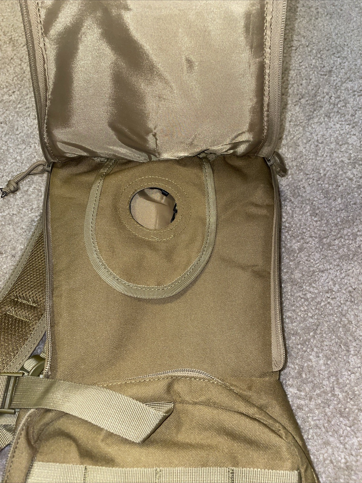 Tactical Hydration Pack Coyote Tan MOLLE Military Style Backpack Daypack