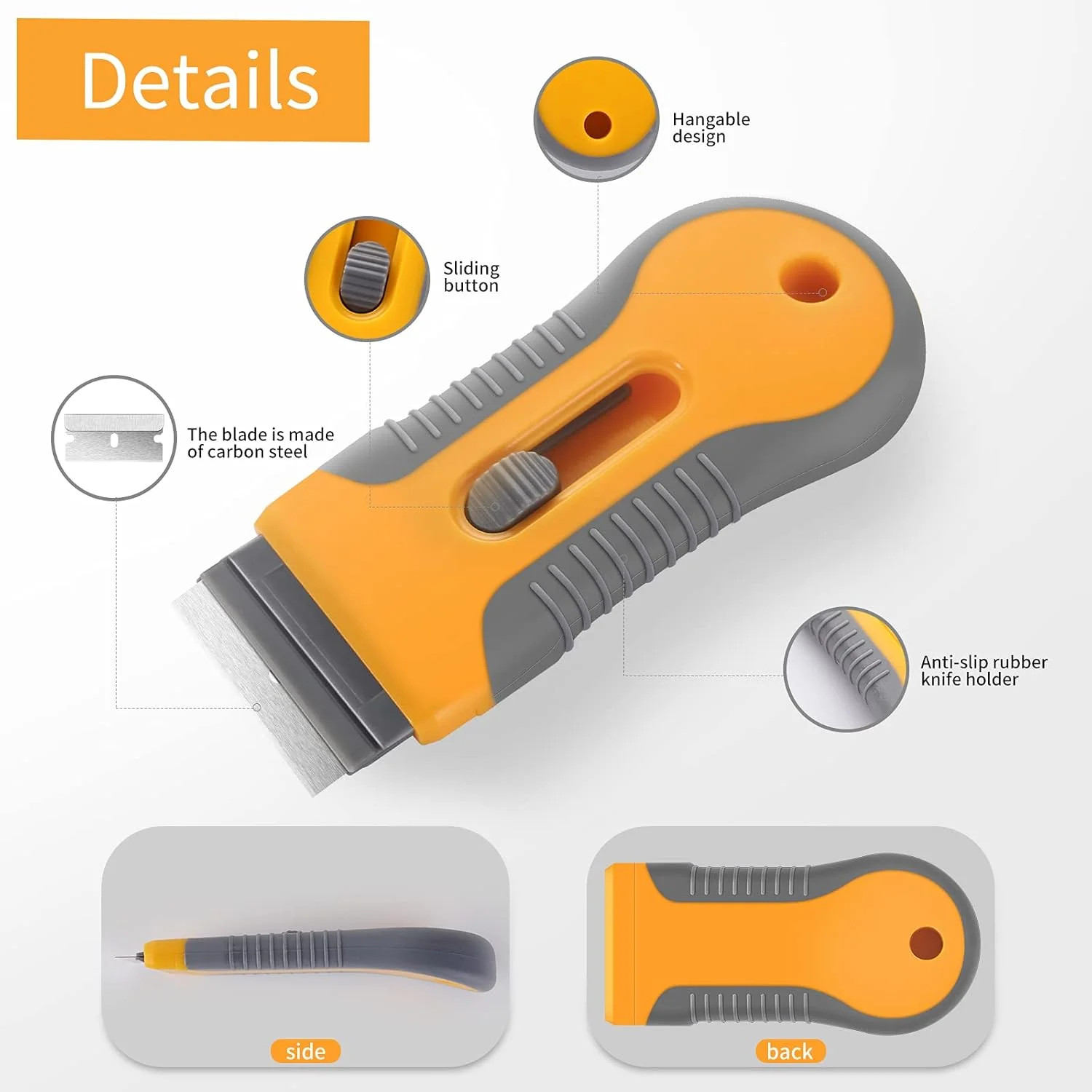 Extendable Razor Blade Scraper Set